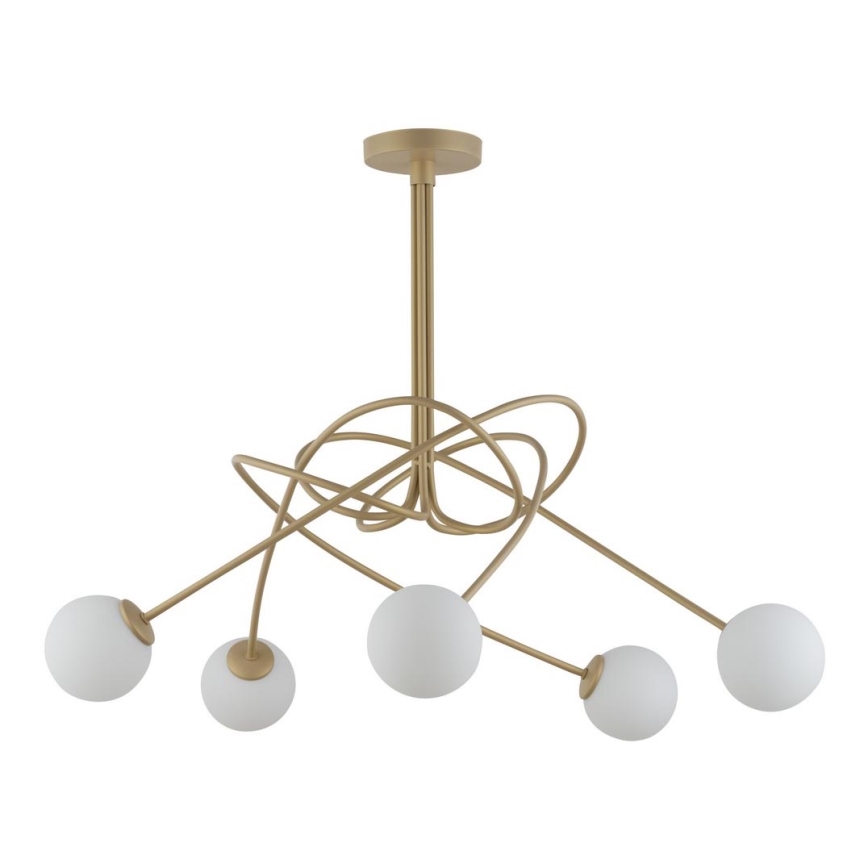 Candelabro on a pole VELVET 5xG9/12W/230V dourada