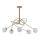 Candelabro on a pole VELVET 5xG9/12W/230V dourada