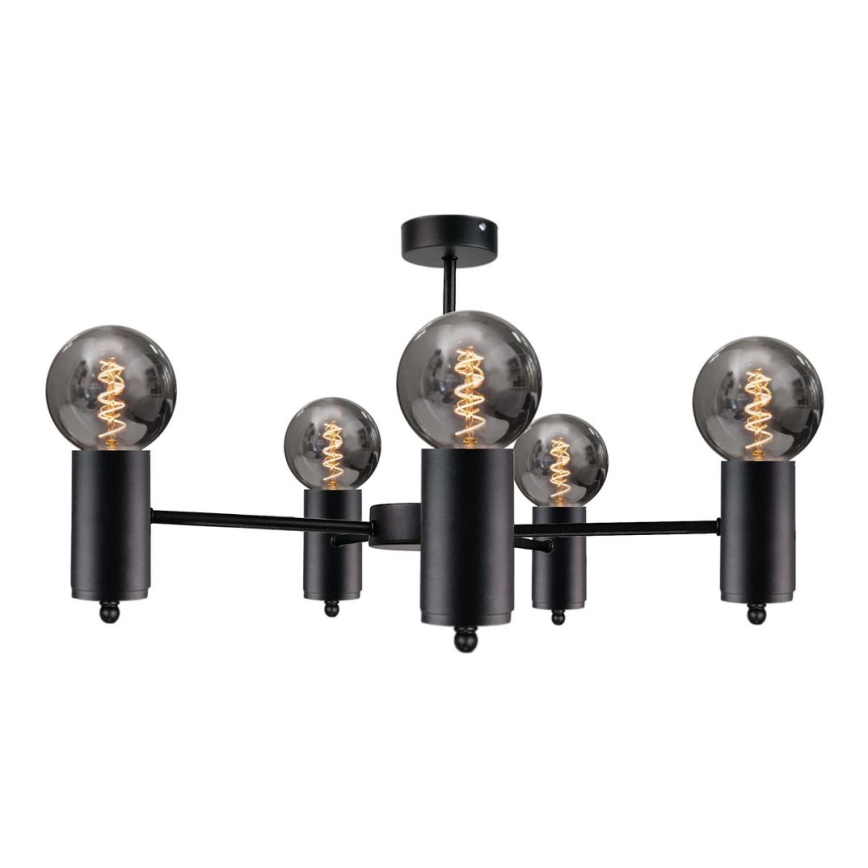 Candelabro pendente ARD 5xE27/60W/230V preto antigo