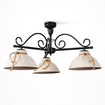 Candelabro pendente COUNTRY 3xE27/60W/230V