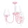Candelabro pendente de criança CHARLOTTE 3xE14/40W/230V