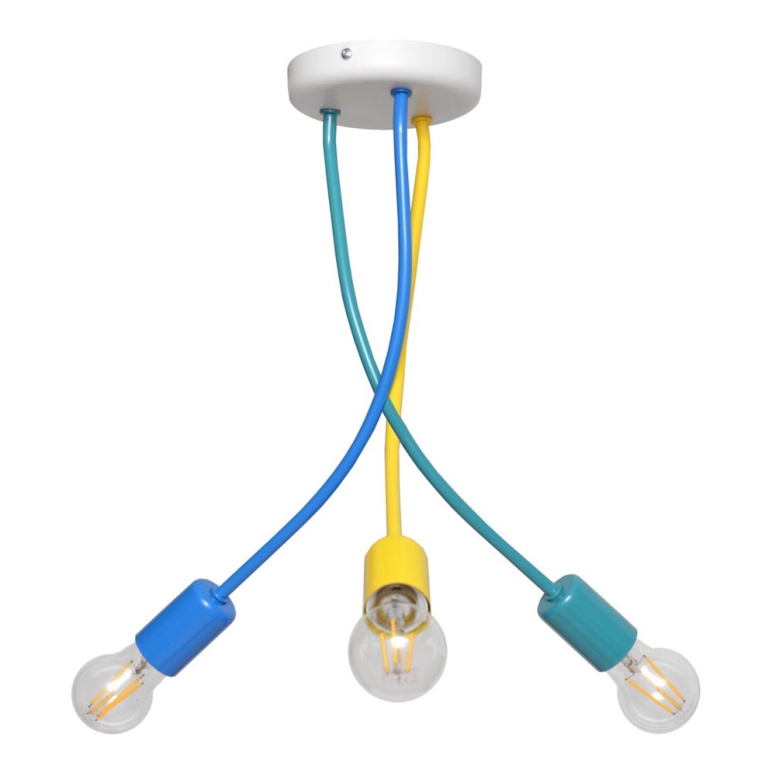 Candelabro pendente de criança HARVARD 3xE27/15W/230V