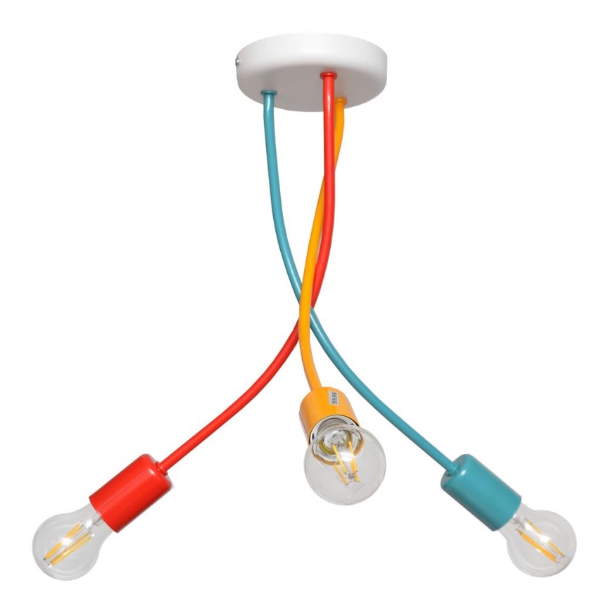 Candelabro pendente de criança HARVARD 3xE27/15W/230V