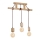 Candelabro pendente JACK 3xE27/40W/230V madeira natural