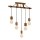 Candelabro pendente JACK 5xE27/40W/230V carvalho