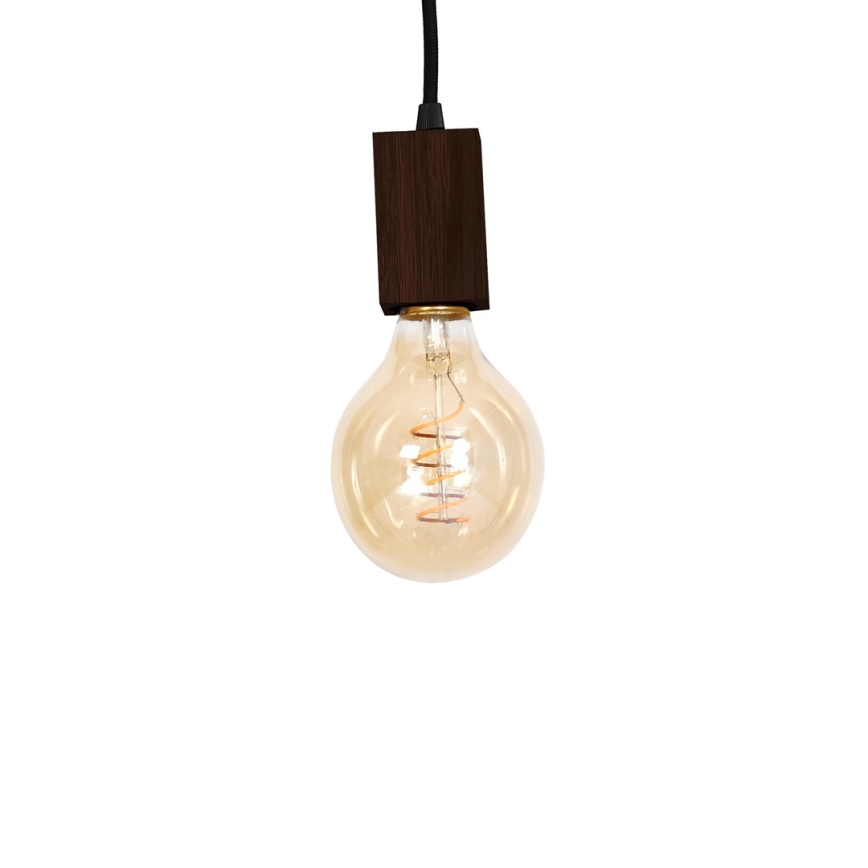 Candelabro pendente JACK 5xE27/40W/230V madeira castanha