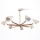 Candelabro pendente KALLITHEA 7xE27/60W/230V bege