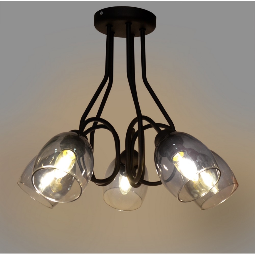 Candelabro pendente MARIETTA 5xE27/15W/230V