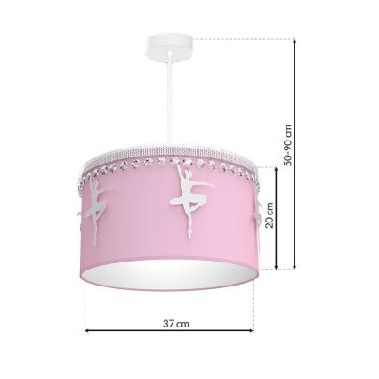 Candelabro pendente num fio de criança BALETNICA 1xE27/60W/230V