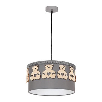 Candelabro pendente num fio de criança BEAR 1xE27/60W/230V