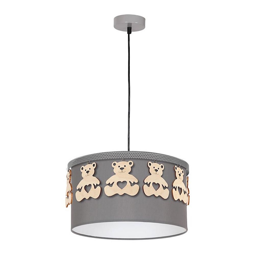 Candelabro pendente num fio de criança BEAR 1xE27/60W/230V