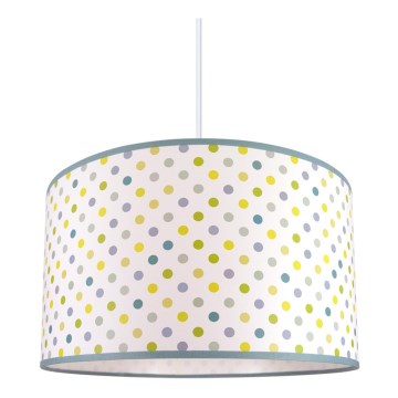 Candelabro pendente num fio de criança DOTS VERDE 1xE27/60W/230V