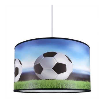 Candelabro pendente num fio de criança FOOTBALL 1xE27/60W/230V