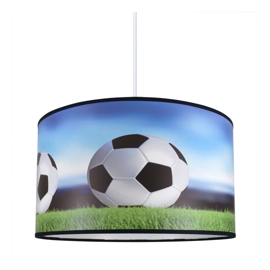 Candelabro pendente num fio de criança FOOTBALL 1xE27/60W/230V