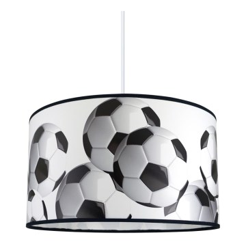 Candelabro pendente num fio de criança FOOTBALL 1xE27/60W/230V