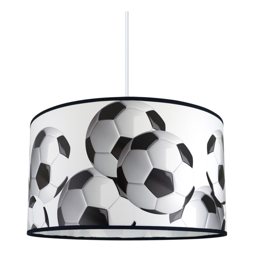 Candelabro pendente num fio de criança FOOTBALL 1xE27/60W/230V