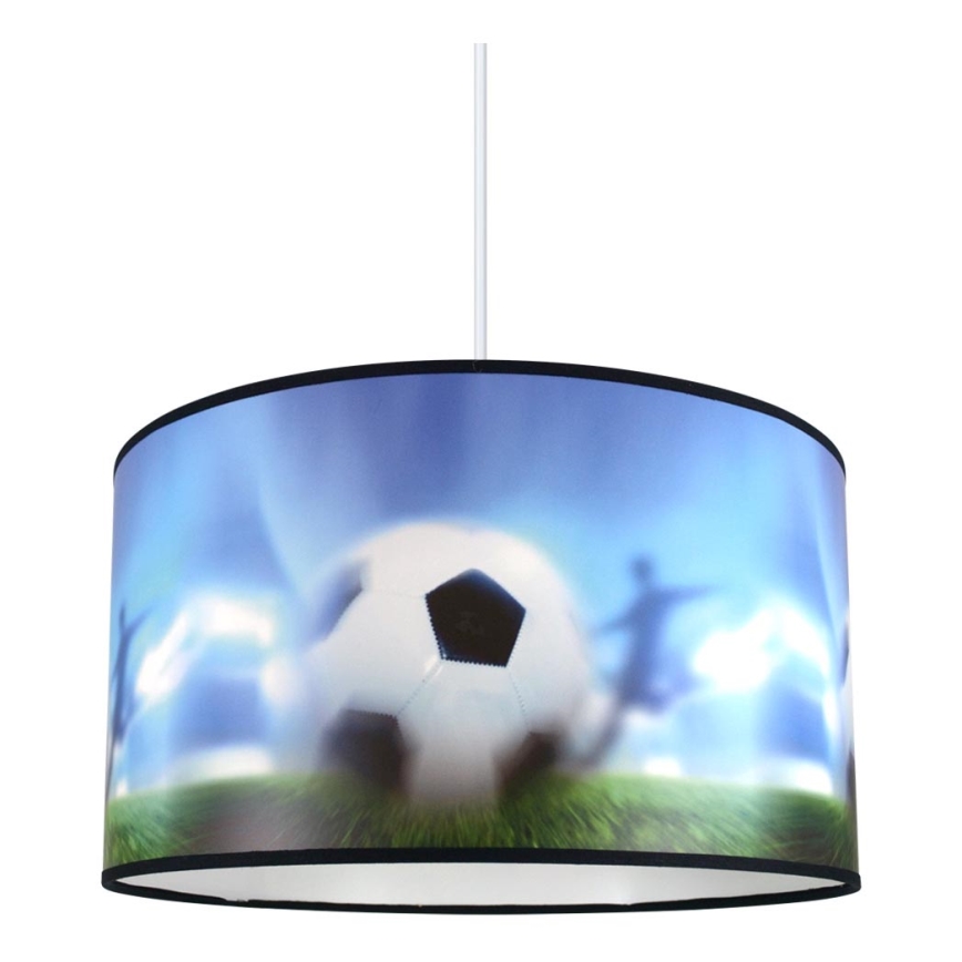 Candelabro pendente num fio de criança FOOTBALL 1xE27/60W/230V