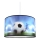 Candelabro pendente num fio de criança FOOTBALL 1xE27/60W/230V