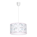 Candelabro pendente num fio de criança UNICORN 1xE27/60W/230V