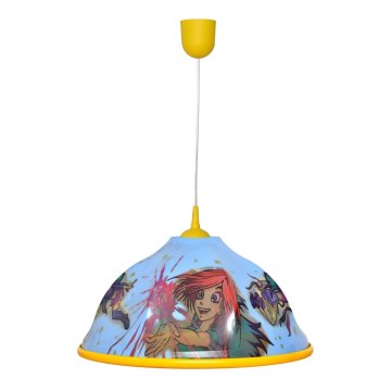 Candelabro pendente num fio de criança WITCH 1xE27/15W/230V