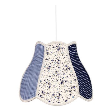 Candelabro pendente num fio de criança ZUZA 1xE27/60W/230V AZUL