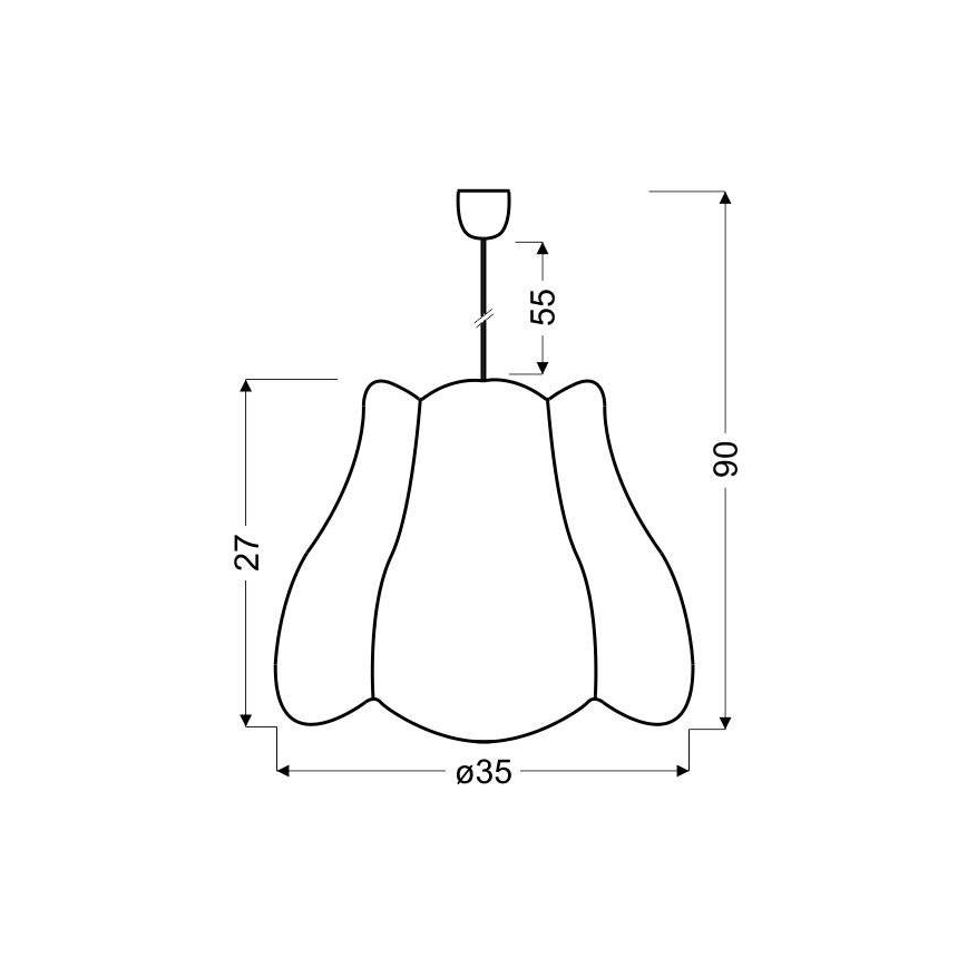 Candelabro pendente num fio de criança ZUZA 1xE27/60W/230V AZUL