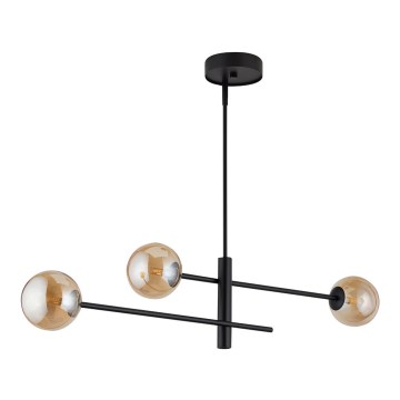 Candelabro pendente ORO 3xG9/12W/230V preto antigo/dourado