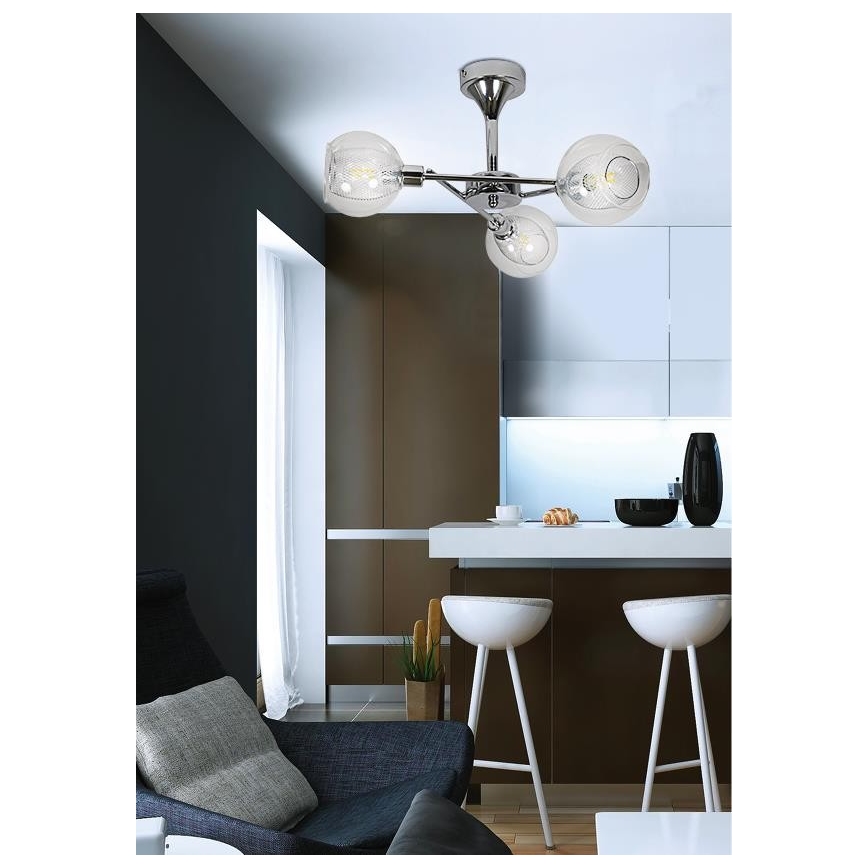 Candelabro pendente OZZO 3xE14/40W/230V