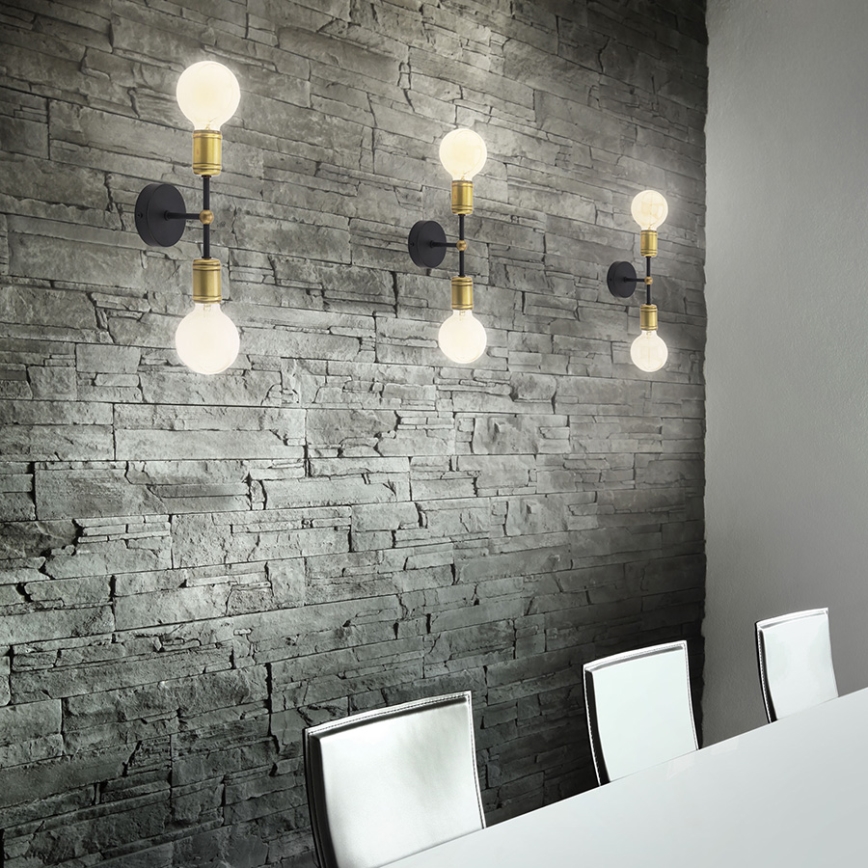 Candelabro pendente RETRO 2xE27/60W/230V