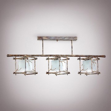 Candelabro pendente SAVANNAH KUBO 3xE27/40W/230V luz