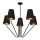 Candelabro pendente VICTORIA 5xE27/60W/230V preto antigo