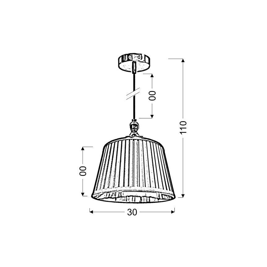 Candelabro pendurado AMORE 1xE27/60W/230V