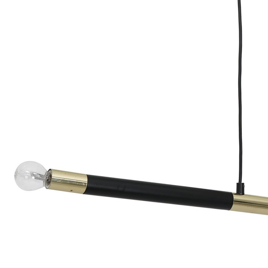Candelabro pendurado BASTONE 2xE14/40W/230V preto/dourado