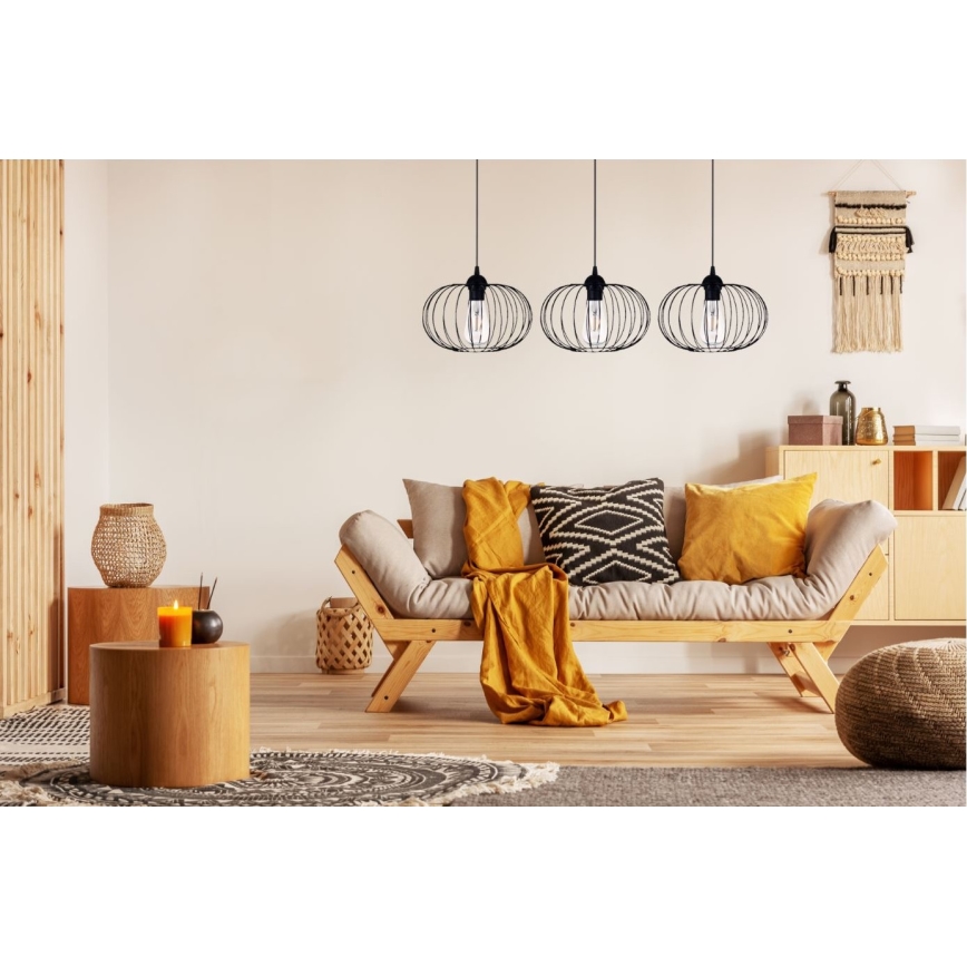 Candelabro pendurado BOCCA 3xE27/60W/230V