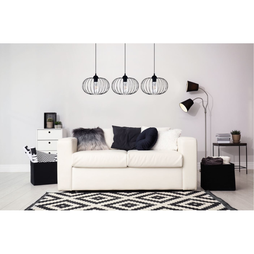 Candelabro pendurado BOCCA 3xE27/60W/230V