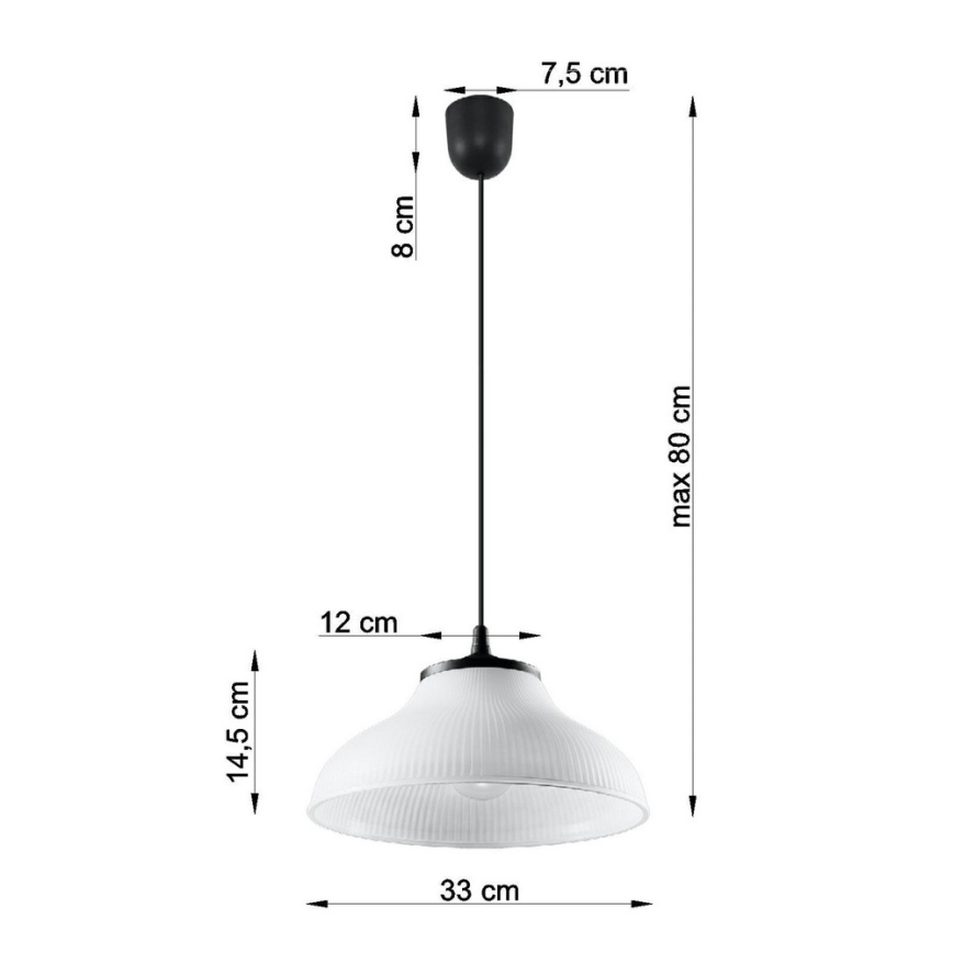 Candelabro pendurado CORONA 1xE27/60W/230V