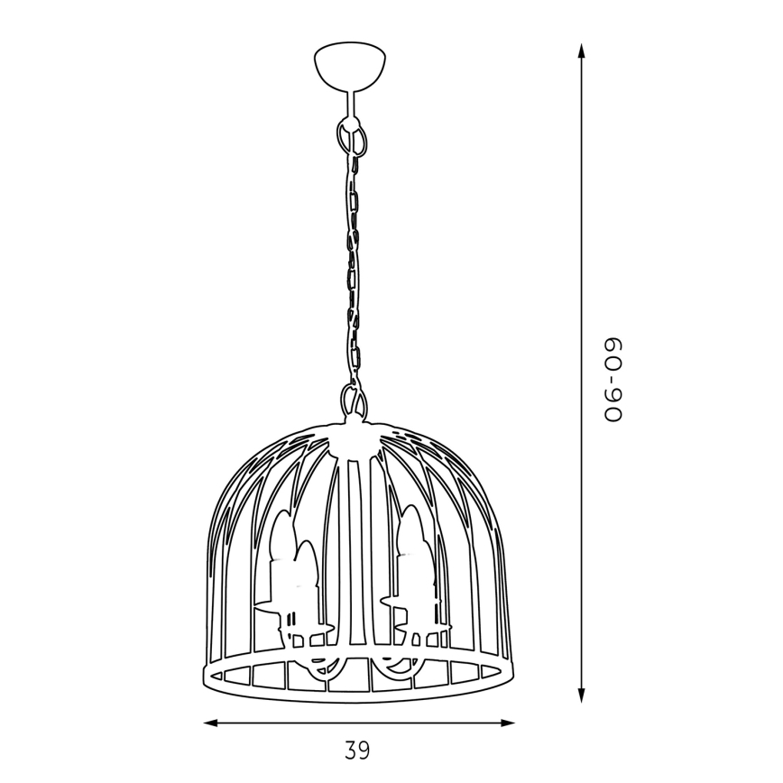 Candelabro SINGLE 4xE14/60W/230V