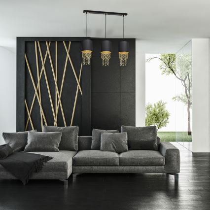 Candelabro sobre um fio ALMÉRIA 3xE27/60W/230V