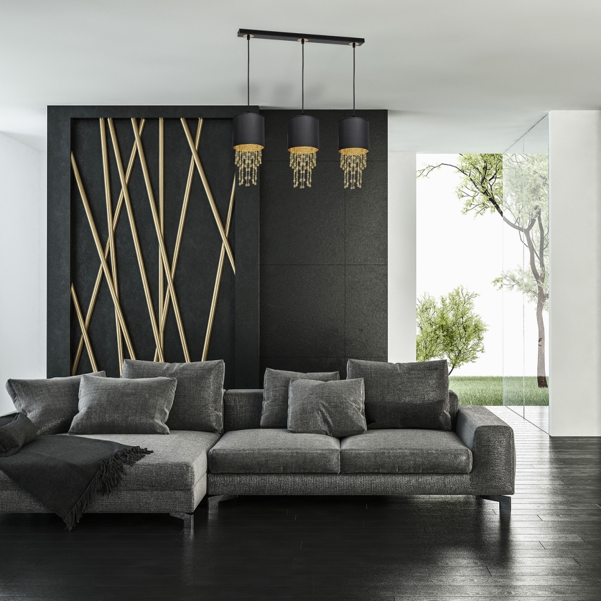 Candelabro sobre um fio ALMÉRIA 3xE27/60W/230V