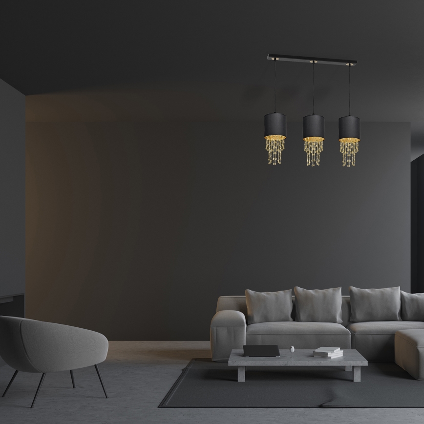 Candelabro sobre um fio ALMÉRIA 3xE27/60W/230V