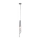 Candelabro sobre um fio DUERO 1xGU10/3W/230V
