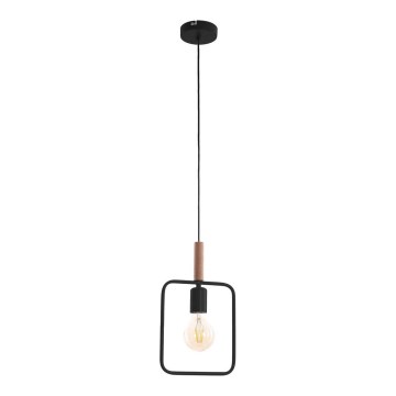 Candelabro sobre um fio FRAME 1xE27/60W/230V preto