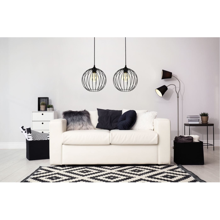 Candelabro sobre um fio MATT 2xE27/60W/230V