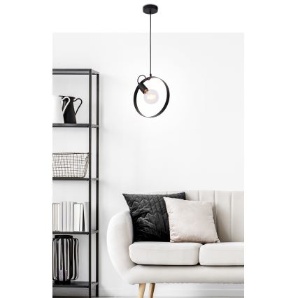 Candelabro sobre um fio NEXO 1xE27/40W/230V preto
