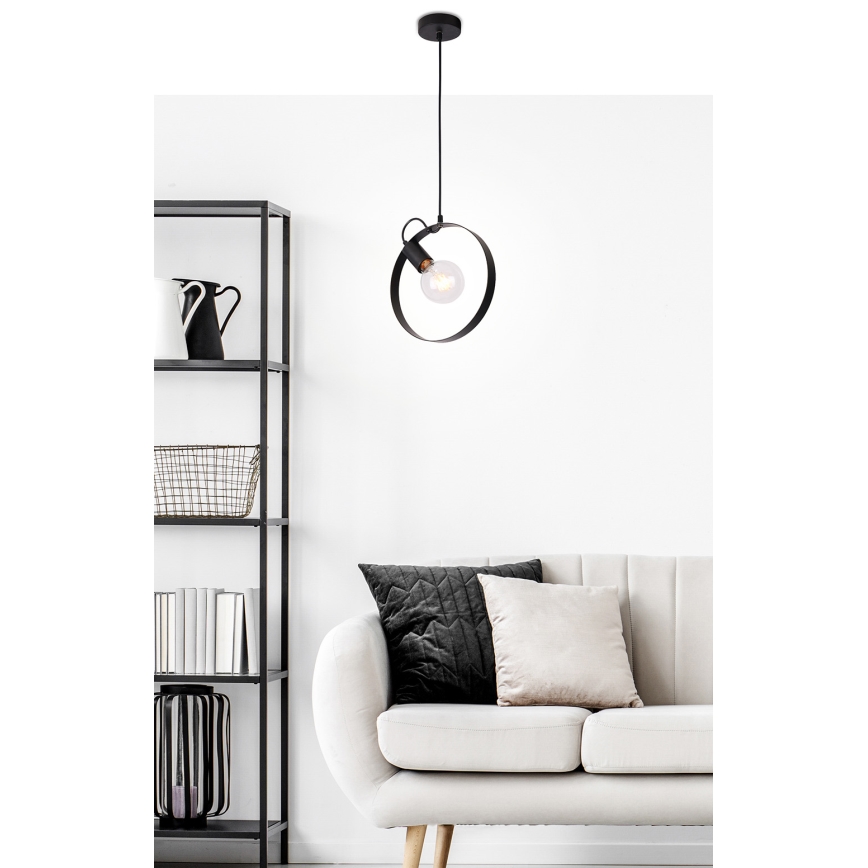 Candelabro sobre um fio NEXO 1xE27/40W/230V preto