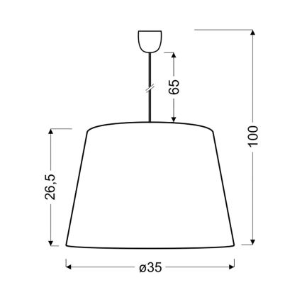 Candelabro sobre um fio PLATINO 1xE27/60W/230V