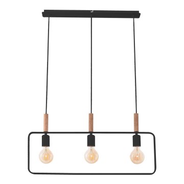 Candelabro sobre um frio FRAME 3xE27/60W/230V preto