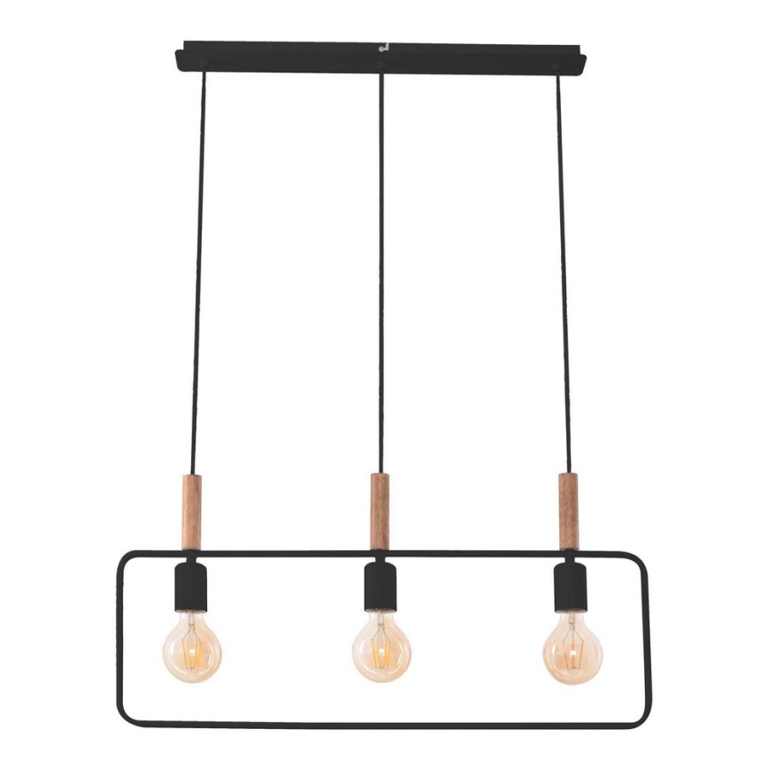 Candelabro sobre um frio FRAME 3xE27/60W/230V preto