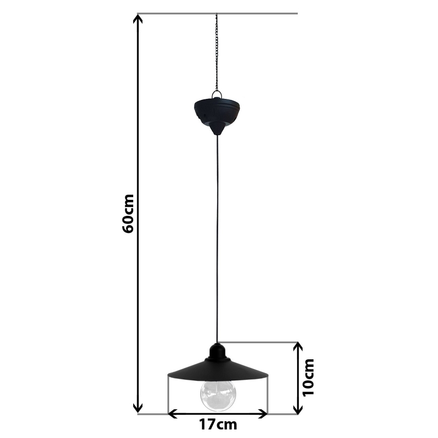 Candelabro solar LED suspenso DINA 1,2V IP44