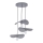 Candelabro STRUNA 3xE27/60W/230V cinzento